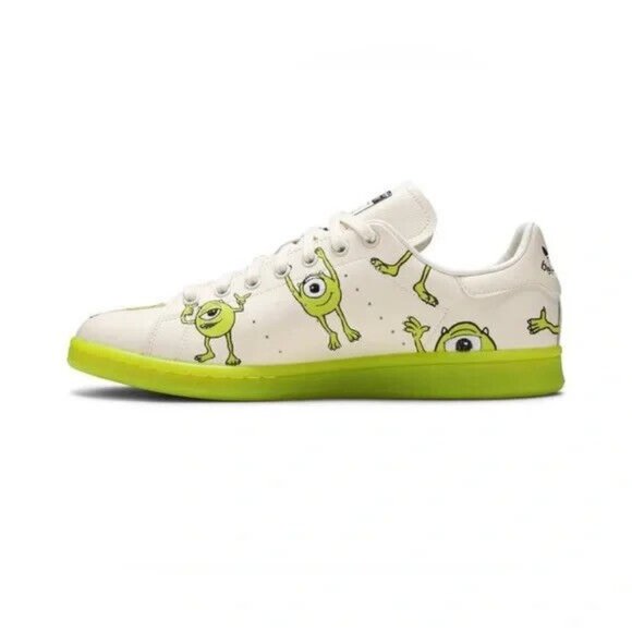 NWT Adidas Originals Stan Smith X Monsters Inc Mike Wazowski Shoes FZ2706 Sz 9 - Picture 3 of 5